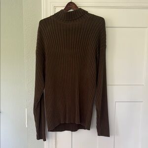 Croft & Barrow Brown Turtleneck Sweater